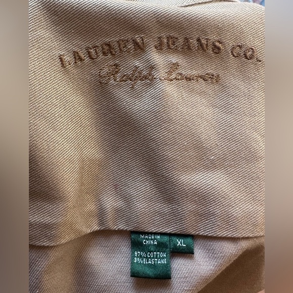 Ralph Lauren Jeans Co Metallic Gold Jean Jacket - Picture 4 of 4